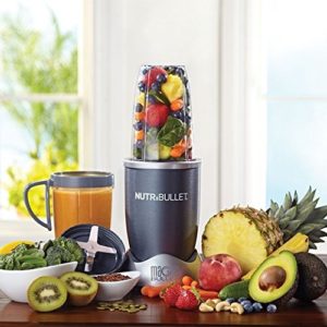 NutriBullet NBR-1201 12-Piece High-Speed Blender/Mixer System, Gray (600 Watts)